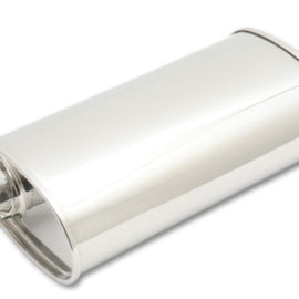 Vibrant StreetPower Oval Muffler 3.50in Inlet/Outlet (Offset-Center)