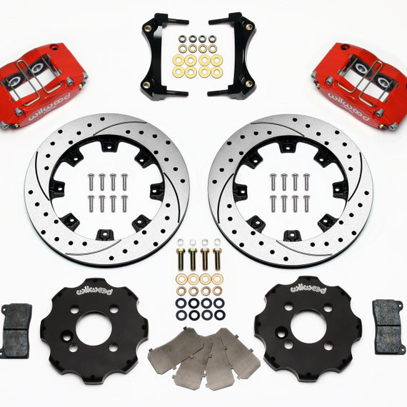 Wilwood Dynapro Radial Front Kit 12.19in Drilled Red Mini Cooper