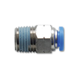 Vibrant Male Straight Pneumatic Vacuum Fitting (1/4in NPT Thread) - for 1/4in (6mm) OD tubing