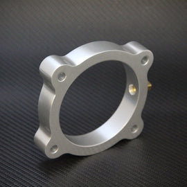 Torque Solution Throttle Body Spacer (Silver): Hyundai Genesis V6 3.8L 2013+