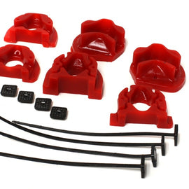 Energy Suspension 92-00 Honda Civic (Except 99-00 Si) / 93-97 Del Sol Red Motor Mount Inserts (Manua