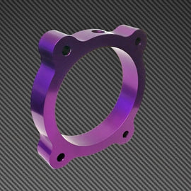 Torque Solution Throttle Body Spacer (Purple): Hyundai Genesis V6 3.8L 2013+