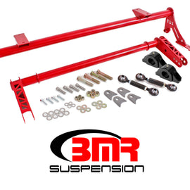 BMR 05-14 S197 Mustang Rear Bolt-On Hollow 35mm Xtreme Anti-Roll Bar Kit (Delrin) - Red