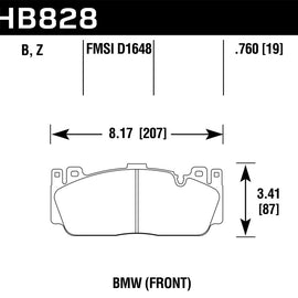 Hawk 12-17 BMW M6 / 14-17 BMW M6 Gran Coupe / 13-16 BMW M5 HPS 5.0 Front Brake Pads