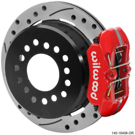 Wilwood Ford Explorer 8.8in Rear Axle Dynapro Disc Brake Kit 11in Drilled/Slotted Rotor -Red Caliper