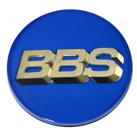 BBS Center Cap 70.6mm Blue/Gold (4-Tab)