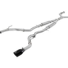 aFe Takeda 2.5in 304 SS Cat-Back Exhaust System w/ Black Tips 16-18 Infiniti Q50 V6-3.0L (tt)