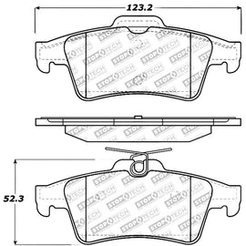 StopTech Performance 07-09 Mazdaspeed3 / 06-07 Mazdaspeed6 / 06-07 Mazda3 Rear Brake Pads