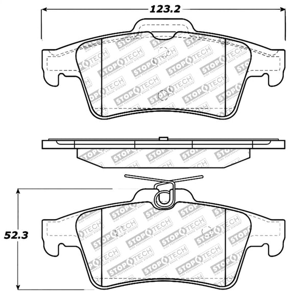 StopTech Performance 07-09 Mazdaspeed3 / 06-07 Mazdaspeed6 / 06-07 Mazda3 Rear Brake Pads