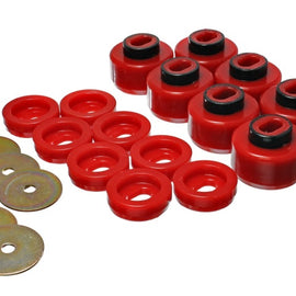 Energy Suspension 99-06 Silverado C1500/K1500 / 01-06 Silverado C2500/K2500 Red Body(cab) Mount Set