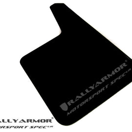 Rally Armor Universal Fit (No Hardware) Motorsport Spec Black UR Mud Flap w/ Gray Logo