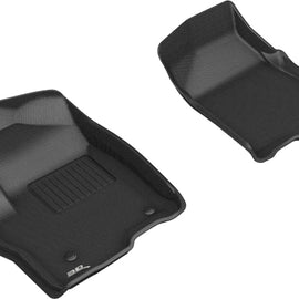 3D MAXpider 2019-2020 GMC/Chevrolet Sierra 1500/Silverado 1500 Kagu 1st Row Floormat - Black