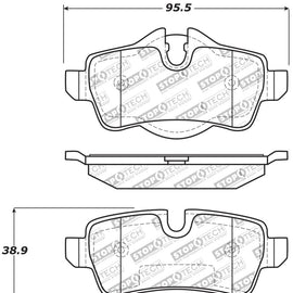 StopTech Performance 07-09 Mini Cooper/Cooper S Rear Brake Pads