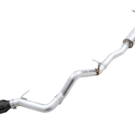 AWE Tuning 2021+ Ford Bronco 0FG Single Rear Exit Exhaust w/Diamond Black Tip & Bash Guard