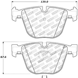 StopTech Street Touring 06-09 BMW M5 E60 / 07-09 M6 E63/E63 Rear Brake Pads