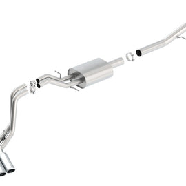 Borla 14 Silv/Sierra 1500 EC Std/CC Short 143.5in WB ATAK Dual Rolled Side Exit Cat-Back Exhaust