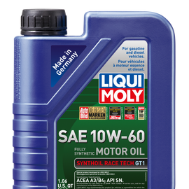 LIQUI MOLY 1L Synthoil Race Tech GT1 Motor Oil SAE 10W60