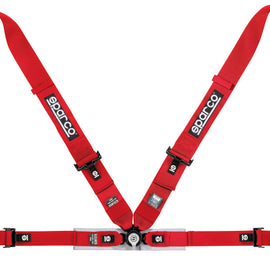 Sparco Belt 4Pt 3in/2in Competition Harness - Red