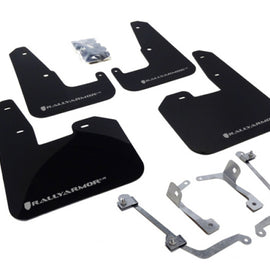 Rally Armor 08-11 Subaru STI (Hatch Only) / 11-14 WRX (Hatch Only) Black UR Mud Flap w/Silver Logo