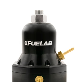 Fuelab 565 EFI Adjustable FPR 40-80 PSI (2) -10AN In (1) -10AN Return Max Flow Bypass - Black