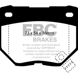 EBC 89-95 Nissan Skyline (R32) 2.6 Twin Turbo GT-R Bluestuff Rear Brake Pads