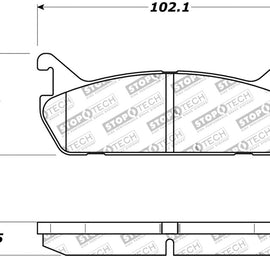 StopTech Street Touring 90-93 Mazda Miata Rear Brake Pads D525