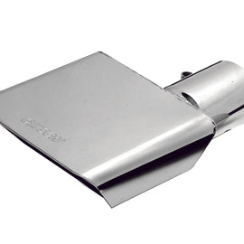 Gibson Rectangle Sport Tip - Right - 6x2.75in OD/2.5in Inlet/6in Length - Stainless