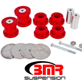 BMR 16-17 6th Gen Camaro Rear Cradle Bushing Kit (Polyurethane) - Red