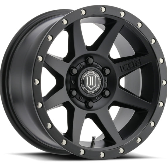 ICON Rebound 18x9 6x135 6mm Offset 5.25in BS 87.1mm Bore Satin Black Wheel