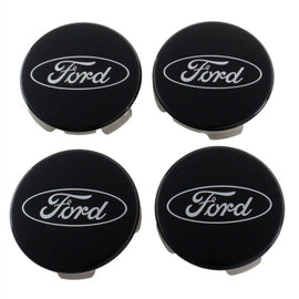 Ford Racing Ford Truck/SUV Black And Chrome Wheel Center Cap Kit