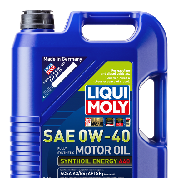 LIQUI MOLY 5L Synthoil Energy A40 Motor Oil SAE 0W40