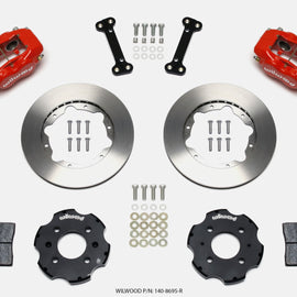 Wilwood Forged Dynalite Front Hat Kit 11.00in Red Integra/Civic w/Fac.240mm Rtr