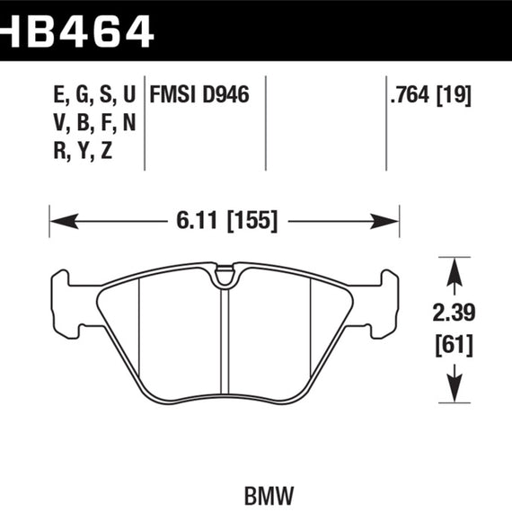 Hawk HP+ Street Brake Pads