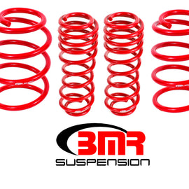 BMR 07-14 Shelby GT500 Performance Version Lowering Springs (Set Of 4) - Red