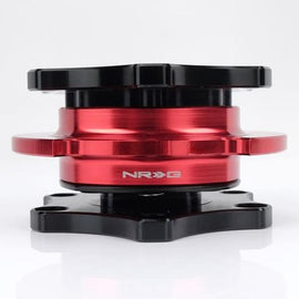 NRG Quick Release SFI SPEC 42.1 - Shinny Black Body / Red Shinny Ring