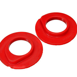 Energy Suspension 90-96 Ford F-150/Ford Bronco Front Coil Spring Isolator Set - Red