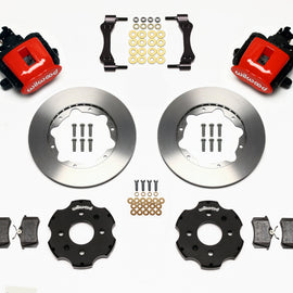 Wilwood Combination Parking Brake Rear Kit 11.00in Red Civic / Integra Disc 2.39 Hub Offset