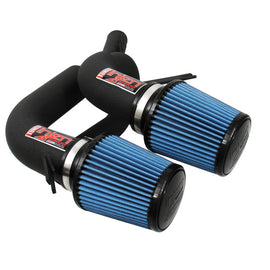 Injen 08-09 535i E60 3.0L L6 Twin intake & AMSOIL Filters Wrinkle Black Short Ram Intake