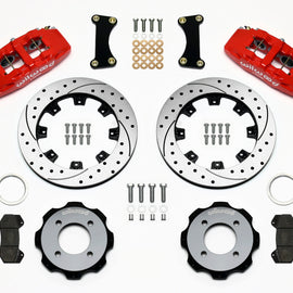 Wilwood Dynapro 6 Front Hat Kit 12.19in Drilled Red 2011 Fiesta