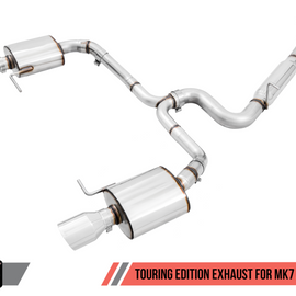 AWE Tuning VW MK7 Golf Alltrack/Sportwagen 4Motion Touring Edition Exhaust - Polished Silver Tips