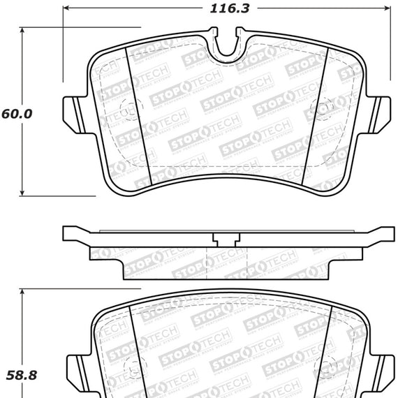 StopTech Street Brake Pads - Rear