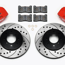 Wilwood DPHA Front Caliper & Rotor Kit Drill Red Honda / Acura w/ 262mm OE Rotor