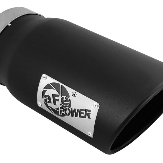 aFe Diesel Exhaust Tip Bolt On Black 5in Inlet x 6in Outlet x 12in Long