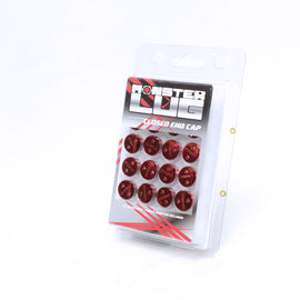 Wheel Mate Monster Lug Nut Caps - Red 14x1.50