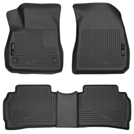 Husky Liners 2016 Chevy Malibu Weatherbeater Black Front & 2nd Seat Floor Liners (Footwell Coverage)