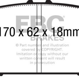 EBC 06-07 Infiniti QX56 5.6 (Akebono) Extra Duty Front Brake Pads