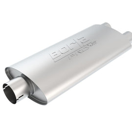 Borla Universal Center/Dual Oval 3in In/2.25in Out 19in x 4in x 9.5in Notched ProXS Muffler