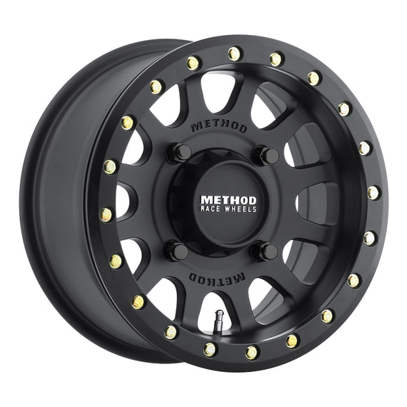 Method MR401 UTV Beadlock 14x7 / 5+2/38mm Offset / 4x156 / 132mm CB Matte Black Wheel