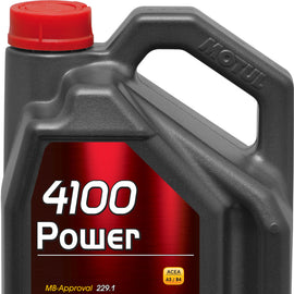 Motul 5L Engine Oil 4100 POWER 15W50 - VW 505 00 501 01 - MB 229.1