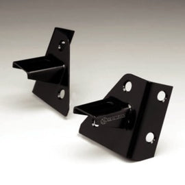 KC HiLiTES 86-95 Jeep YJ Windshield Hinge Light Mount Bracket Set (Pair) - Black